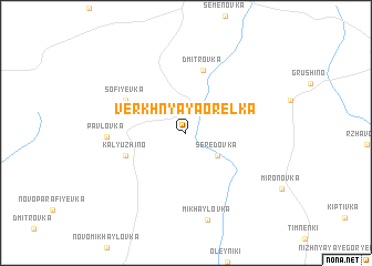 map of Verkhnyaya Orelʼka