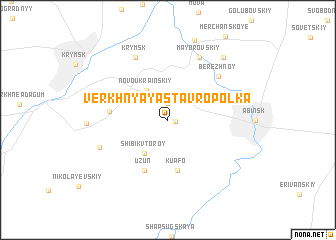 map of Verkhnyaya Stavropol\