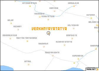 map of Verkhnyaya Tat\