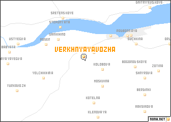 map of Verkhnyaya Vozha