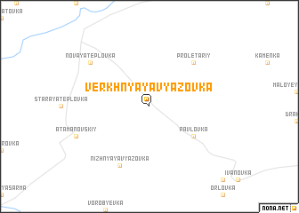 map of Verkhnyaya Vyazovka