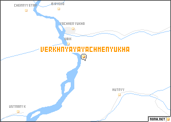 map of Verkhnyaya Yachmenyukha