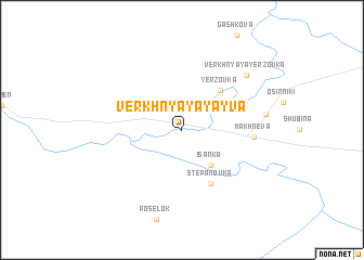 map of Verkhnyaya Yayva