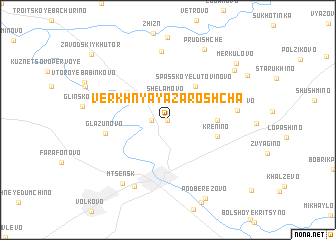 map of Verkhnyaya Zaroshcha