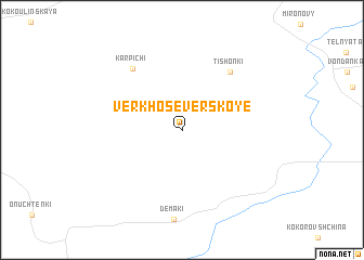 map of (( Verkhoseverskoye ))