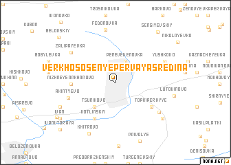 map of Verkhososen\