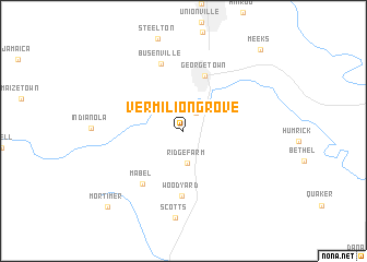 map of Vermilion Grove