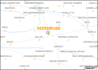 map of Vern-dʼAnjou