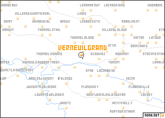 map of Verneuil-Grand