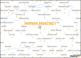 map of Verneuil-sous-Coucy