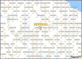 map of Verneuil