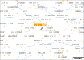 map of Verneuil