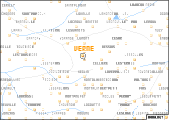 map of Verne