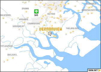 map of Vernon View
