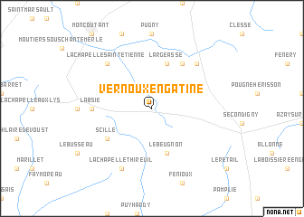 map of Vernoux-en-Gâtine