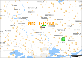 map of Veromiehenkylä
