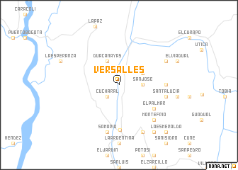 map of Versalles