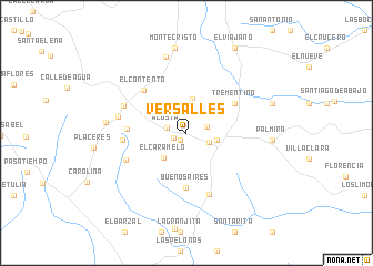 map of Versalles
