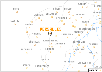 map of Versalles