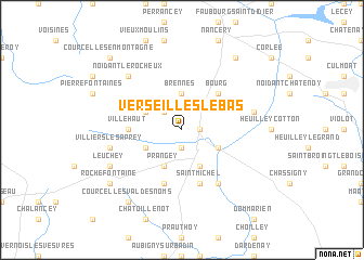 map of Verseilles-le-Bas