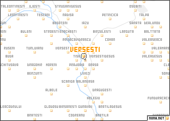 map of Verşeşti