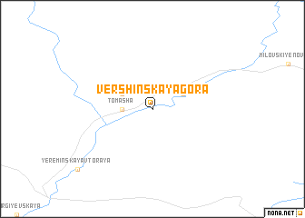 map of Vershinskaya Gora