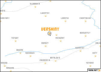 map of Vershiny