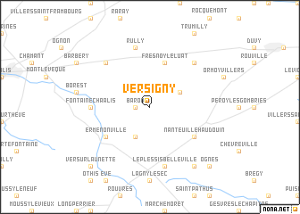 map of Versigny