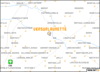 map of Ver-sur-Launette