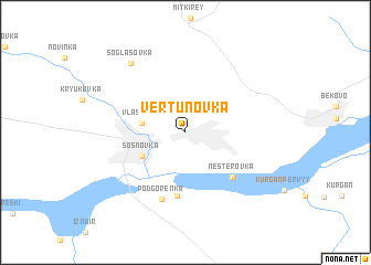 map of Vertunovka