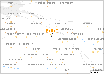 map of Verzy