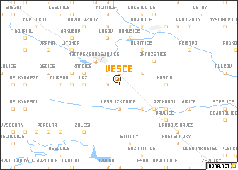 map of Vesce
