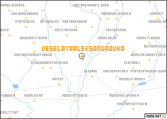 map of Vesëlaya Aleksandrovka