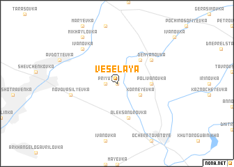 map of Vesëlaya