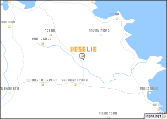 map of Veselie