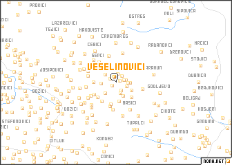 map of (( Veselinovići ))