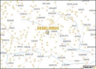 map of Veselinovi°i