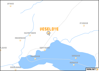 map of Vesëloye
