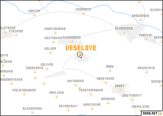 map of Vesëloye