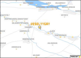 map of Vesëlyy Gay