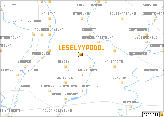 map of Vesëlyy Podol