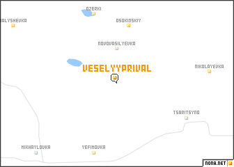 map of Vesëlyy Prival