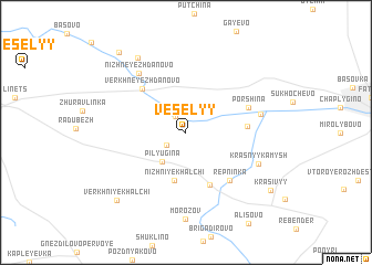 map of Vesëlyy