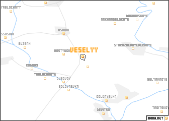 map of Vesëlyy