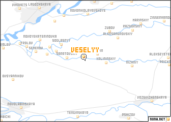 map of Vesëlyy