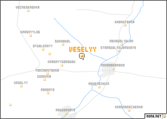map of Vesëlyy