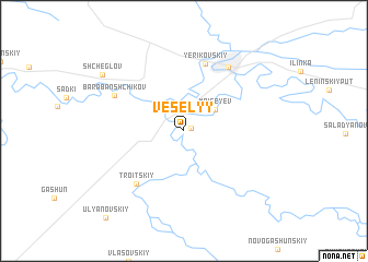 map of Vesëlyy