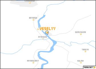 map of Vesëlyy