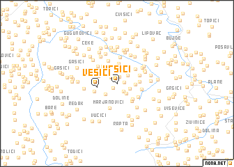 map of Vesići