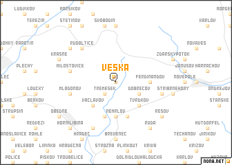 map of Véska